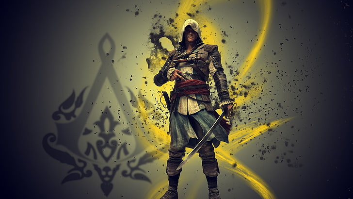 HD wallpaper: Assassin's Creed wallpaper, video games, one person, front  view | Wallpaper Flare