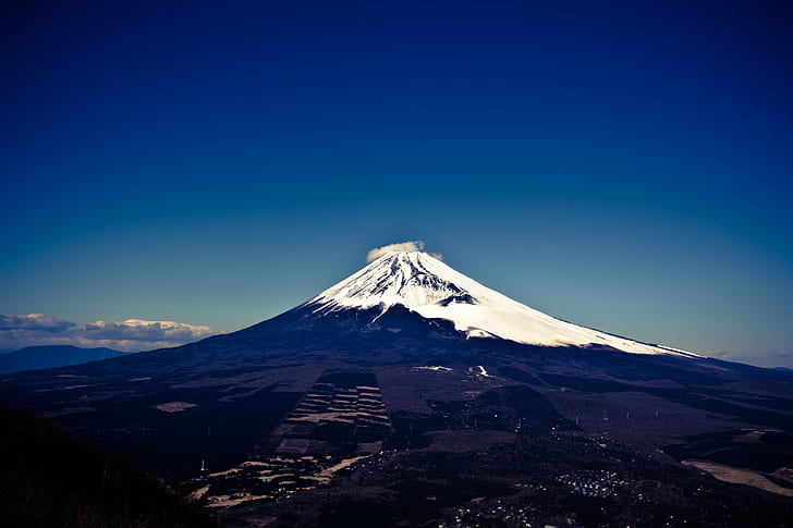 mountains, Mount Fuji, volcano, HD wallpaper