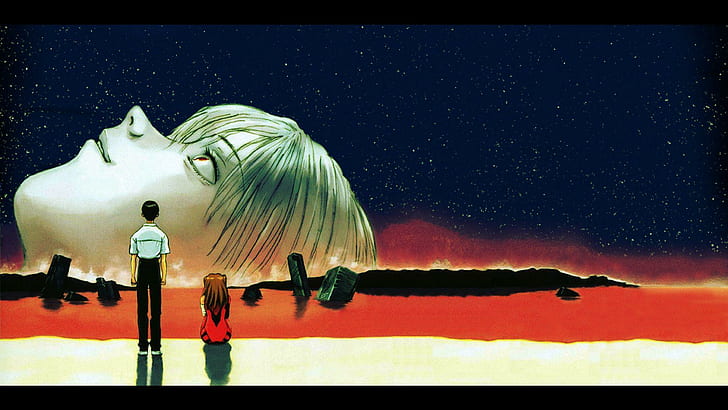 The End of Evangelion, no name anime illustration, 1920x1080, HD wallpaper