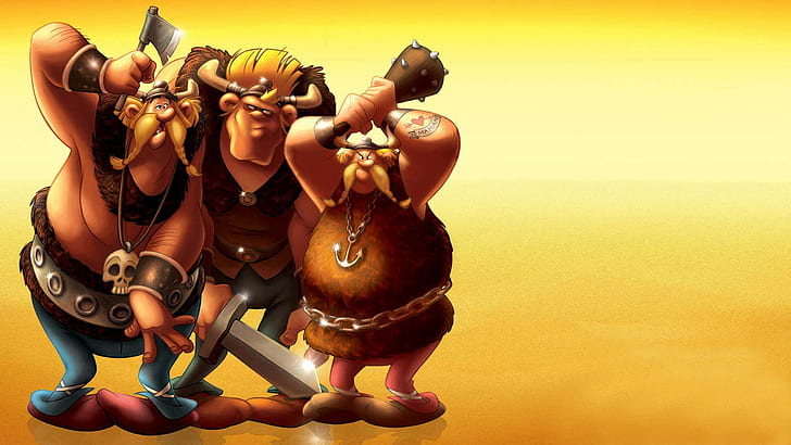 asterix and the vikings, HD wallpaper