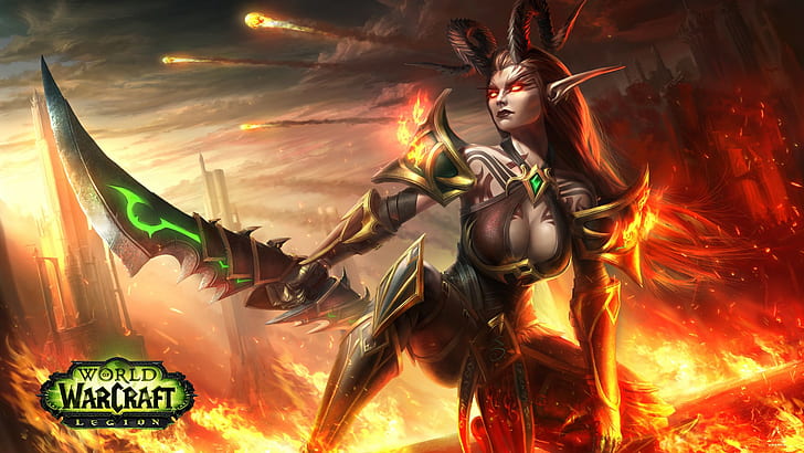 Blizzard Entertainment, Demon Hunter, World of Warcraft, Blood Elf, HD wallpaper