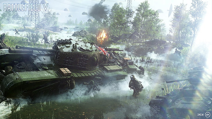 Battlefield V, Battlefield 5, video games, world war, army, HD wallpaper