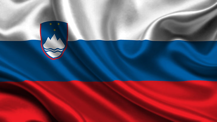 white, red, and blue flag, Slovenia, patriotism, textile, striped, HD wallpaper