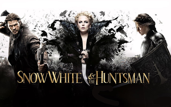 kristen stewart movies charlize theron chris hemsworth snow white and the huntsman 1920x1200 wall Entertainment Movies HD Art
