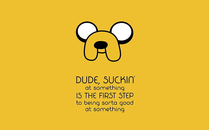 Jake the Dog wallpaper, Adventure Time, yellow, communication