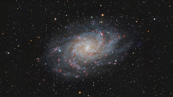 spiral galaxy, space, Triangulum Galaxy, astronomy, star - space, HD wallpaper