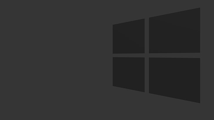 Dark, gray, logo, Microsoft Windows, windows 8