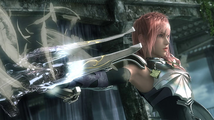 Claire Farron, Final Fantasy XIII, fantasy girl, video games, HD wallpaper