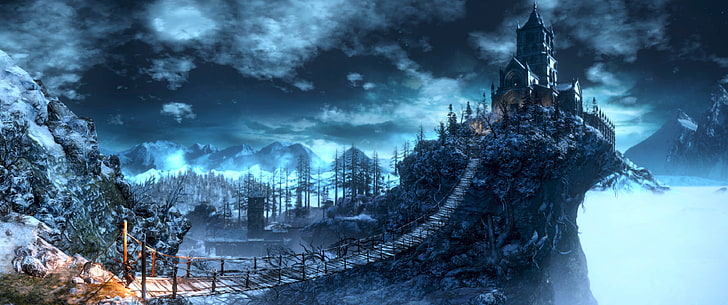 gray castle wallpaper, game, Dark Souls, Dark Souls 3, Dark Souls III, HD wallpaper