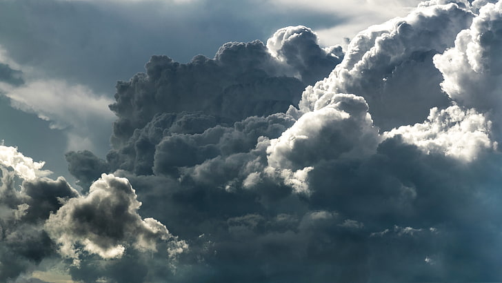 clouds, storm, dark, sky, cloud - sky, beauty in nature, scenics - nature, HD wallpaper