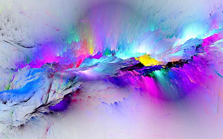 multicolored digital wallapper, abstract, painting, colorful, HD wallpaper