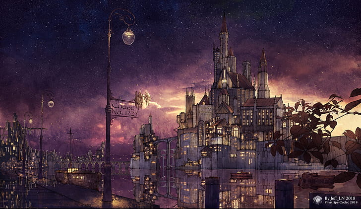 7 Fantasy Castle castle anime HD wallpaper  Pxfuel