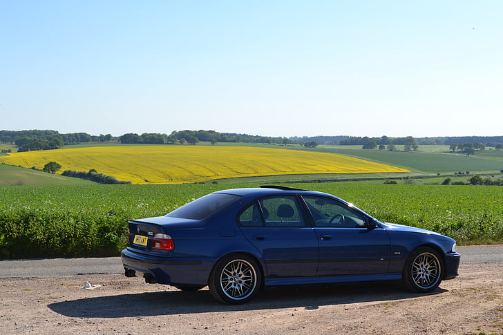 BMW, E 39, BMW M5 E39, mode of transportation, sky, landscape, HD wallpaper
