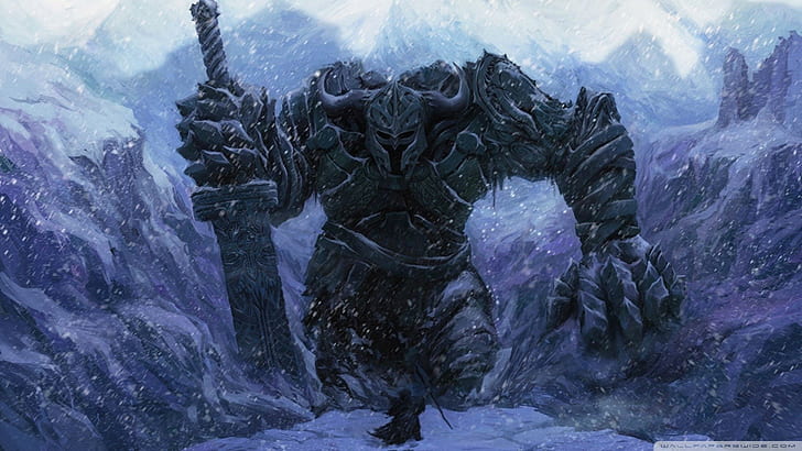 Négociations musclées  Demon-dark-fantasy-snow-giant-wallpaper-preview
