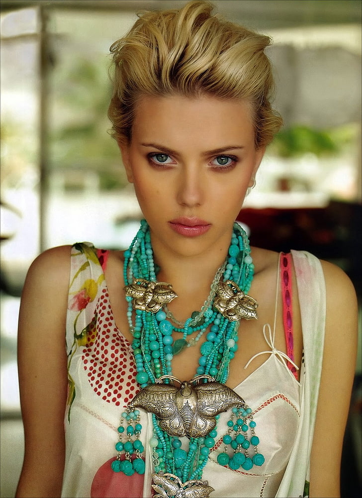 women, Scarlett Johansson, portrait, beauty, beautiful woman, HD wallpaper