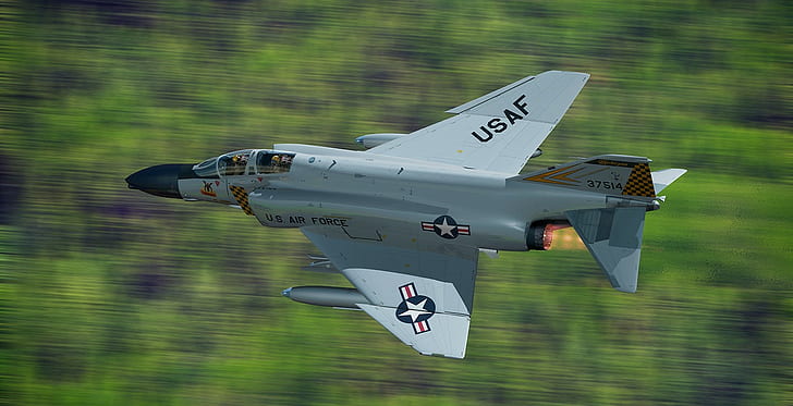 warplanes, aircraft, F-4 Phantom II, US Air Force, HD wallpaper