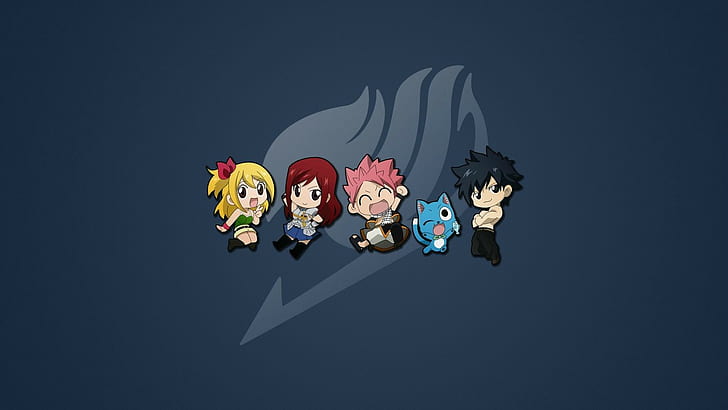 anime, Fairy Tail, simple background
