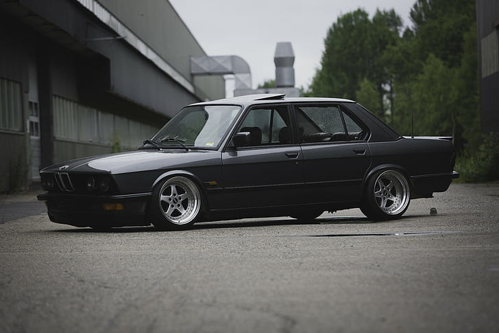 BMW E28, Stance, Stanceworks, Static, Low, Savethewheels, Norway, Summer, Road, HD wallpaper