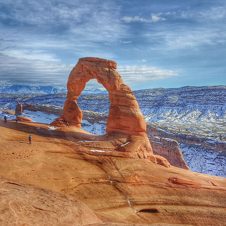 arch, delicate, erosion, famous, landmark, landscape, moab, HD wallpaper