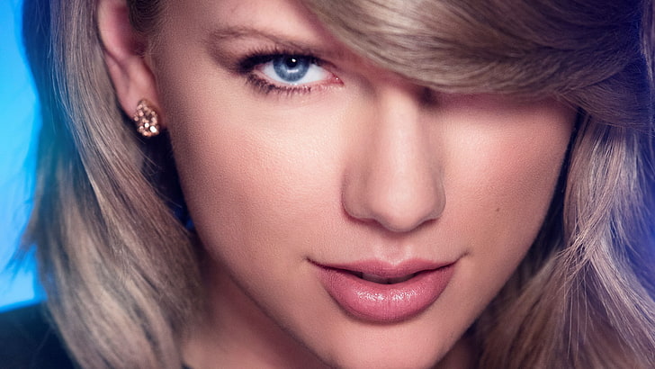 Taylor Swift, celebrity, singer, women, blonde, face, closeup