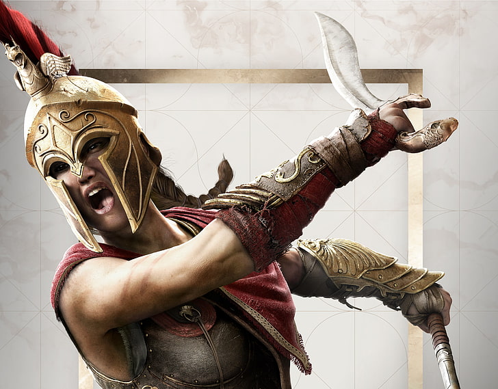 5K, Assassins Creed: Odyssey, Kassandra, representation, art and craft, HD wallpaper