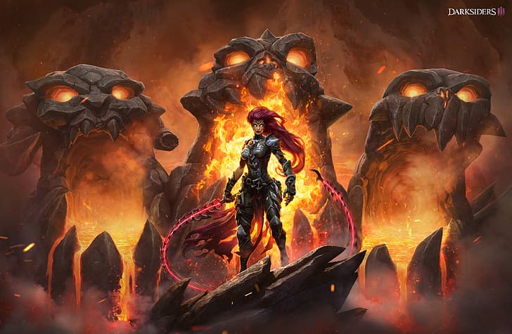 Darksiders 3, Fury, THQ Nordic, the horseman of Fury, video games, HD wallpaper