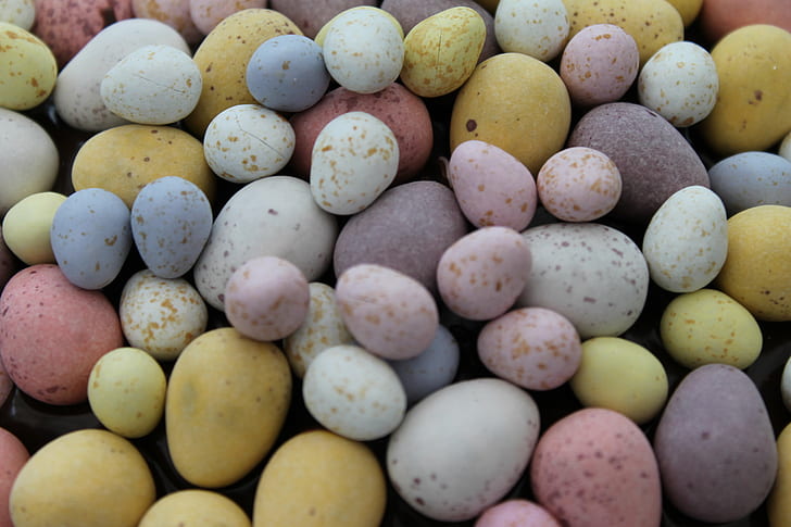 assorted pebles, Easter eggs, Easter  eggs, HD wallpaper