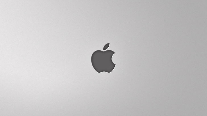 Apple logo, Apple Inc., minimalism, simple background, studio shot HD wallpaper