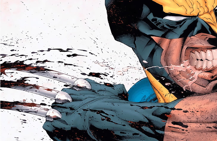 Marvel Wolverine wallpaper, X-Men, comics, day, high angle view