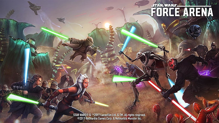 Video Game, Star Wars: Force Arena, Ahsoka Tano, Anakin Skywalker, HD wallpaper