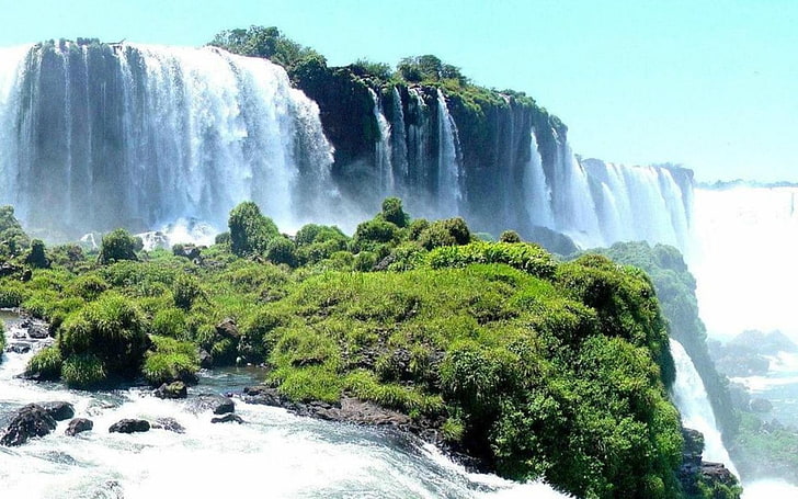 waterfall, Iguazu Falls, scenics - nature, beauty in nature, HD wallpaper