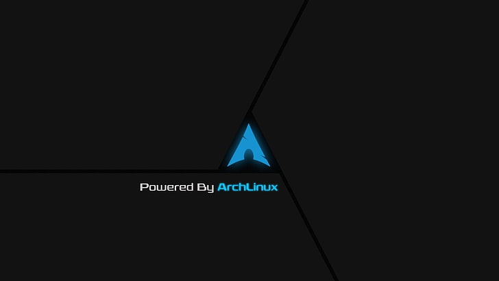 Archlinux logo, black, Arch Linux, communication, sign, western script HD wallpaper