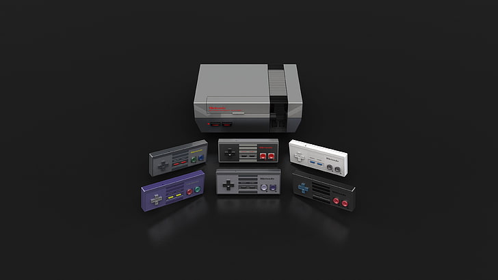 grey Super Nintendo game console, Nintendo Switch, Nintendo 64, HD wallpaper
