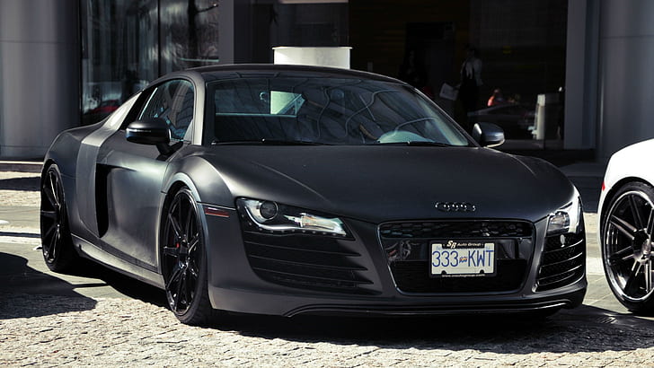 car, supercars, Audi R8, front angle view, Audi R8 V8, Audi R8 Type 42