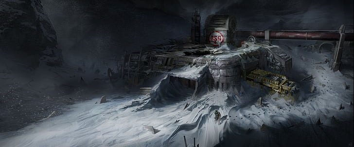 video games, snow, science fiction, Dead Space, abandoned, Dead Space 3, HD wallpaper