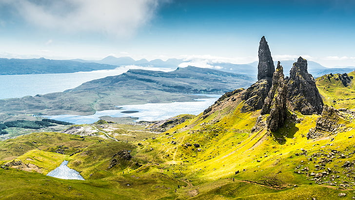 Isle of Skye, Scotland, Europe, nature, travel, 8k, HD wallpaper