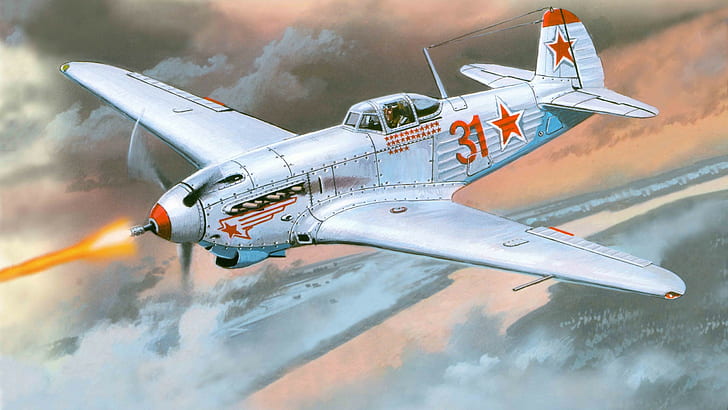 army, Yakolev Yak-9K, Soviet Air Forces, military aircraft, HD wallpaper