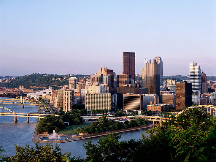 Pittsburgh as Seen From Duquesne Heights, HD wallpaper