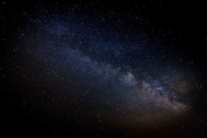 black and gray laptop computer, nature, stars, galaxy, star - space, HD wallpaper