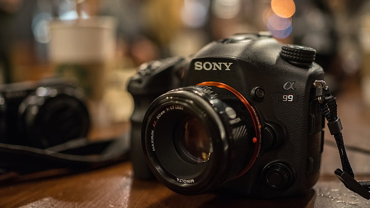 Sony Alpha 99 camera, depth of field, technology, photography themes, HD wallpaper