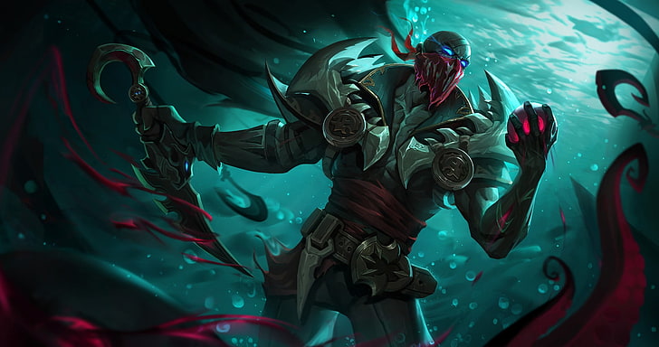 League of Legends, magic, underwater, military, men, real people