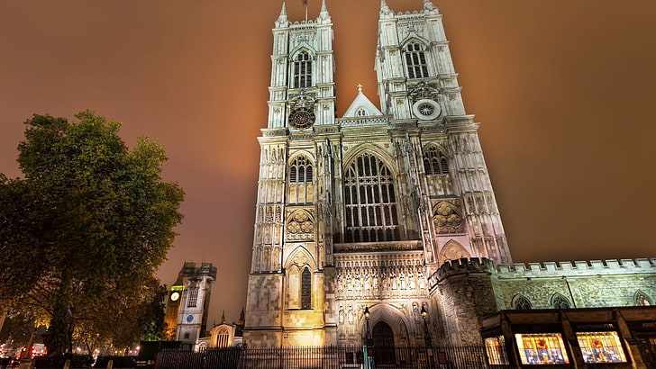 Notre Dame Cathedral, westminster, westminster abbey, houses, HD wallpaper