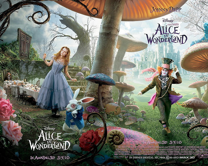 Alice in Wonderl Movie, wonderland, HD wallpaper