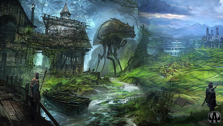 game digital wallpaper, The Elder Scrolls IV: Oblivion, fan art, HD wallpaper