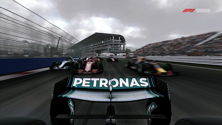 Video Game, F1 2018, Formula 1, Mercedes, Mercedes AMG F1 W09 EQ Power+, HD wallpaper