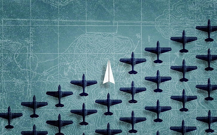 aircraft, airplane, Blue Background, digital art, map, minimalism