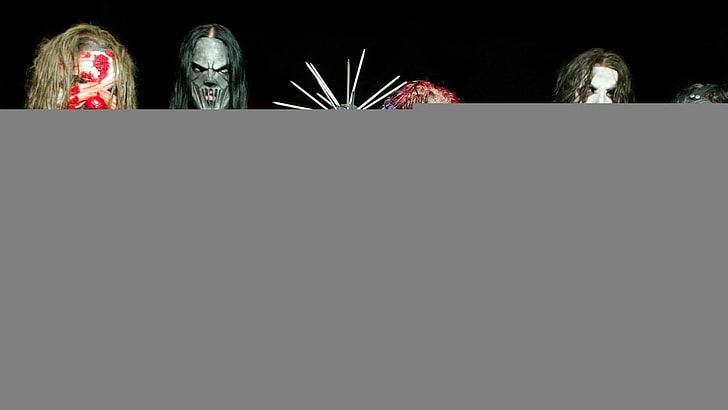 Slipknot mask, light, masks, image, night, halloween, spooky, HD wallpaper