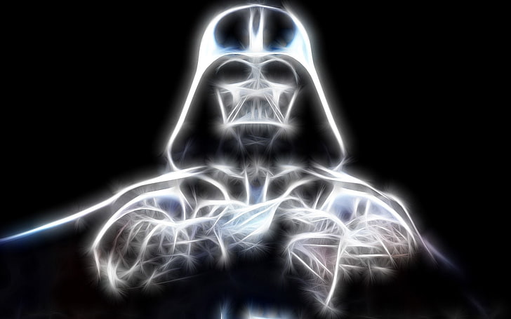 Darth Vader, Star Wars, Glow, Helmet, Mask, anatomy, x-ray Image, HD wallpaper