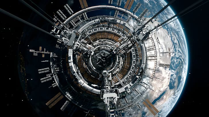The Wandering Earth 2, space elevator, movies, China, HD wallpaper