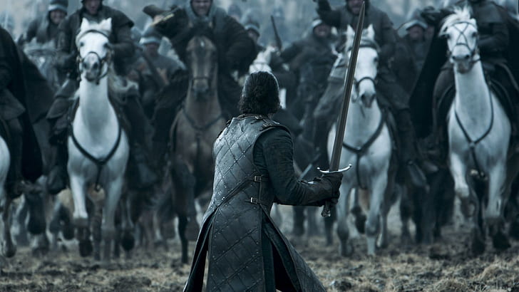 Game of Thrones, Jon Snow, Battle of the Bastards, Kit Harington, HD wallpaper